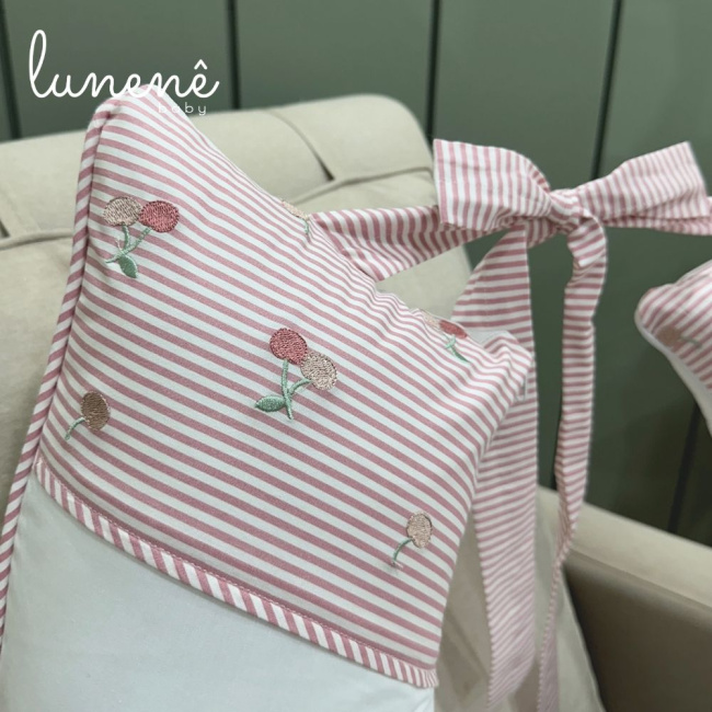 Almofada de Amamentação Cerejinha Rose 200 Fios 4568