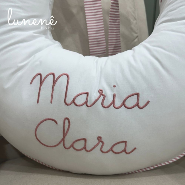 Almofada de Amamentação Cerejinha Rose 200 Fios 4568