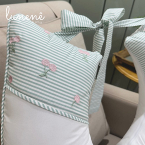 Almofada de Amamentação Cerejinha Verde 200 Fios 4574