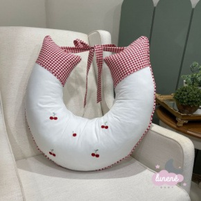 Almofada de Amamentação Cerejinha Vermelha 200 Fios 4576