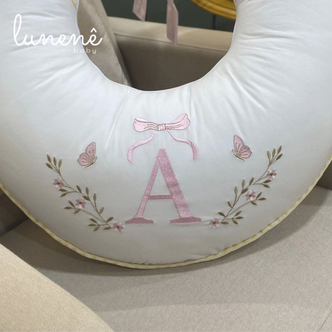 Almofada de Amamentação Jardim Encantado 200 Fios 4556