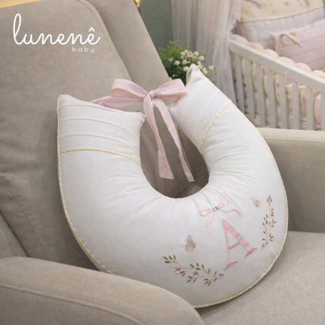 Almofada de Amamentação Jardim Encantado 200 Fios 4556