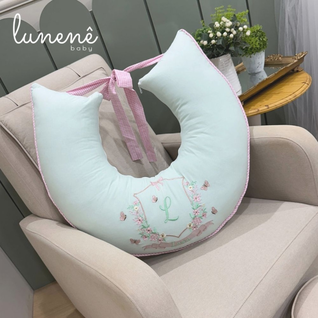 Almofada de Amamentação Jardim Encantado 200 Fios 4587