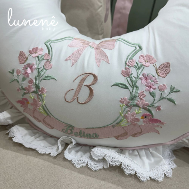 Almofada de Amamentação Lunenê Baby Premium 400 Fios 4564