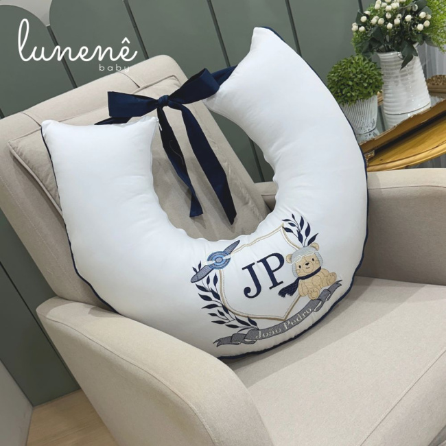 Almofada de Amamentação Personale Baby 400 Fios Ursinho Aviador 4577
