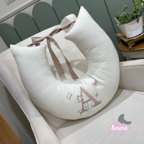 Almofada de Amamentação Personalizada Borboleta Personale Baby 140 Fios Terracota