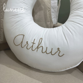 Almofada de Amamentação Personalizada Classic Caqui 200 Fios 4543