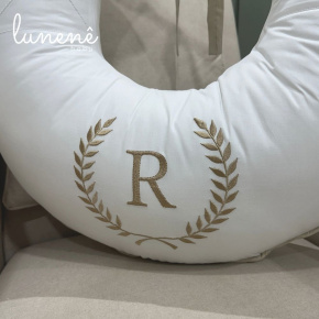 Almofada de Amamentação Personalizada Imperial Caqui 200 Fios 4548