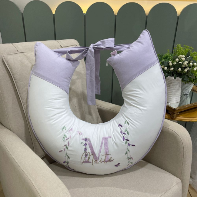 Almofada de Amamentação Personalizada Lavanda