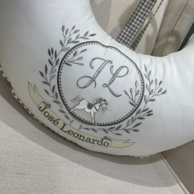 Almofada de Amamentação Personalizada Leonardo Baby 200 Fios 4510