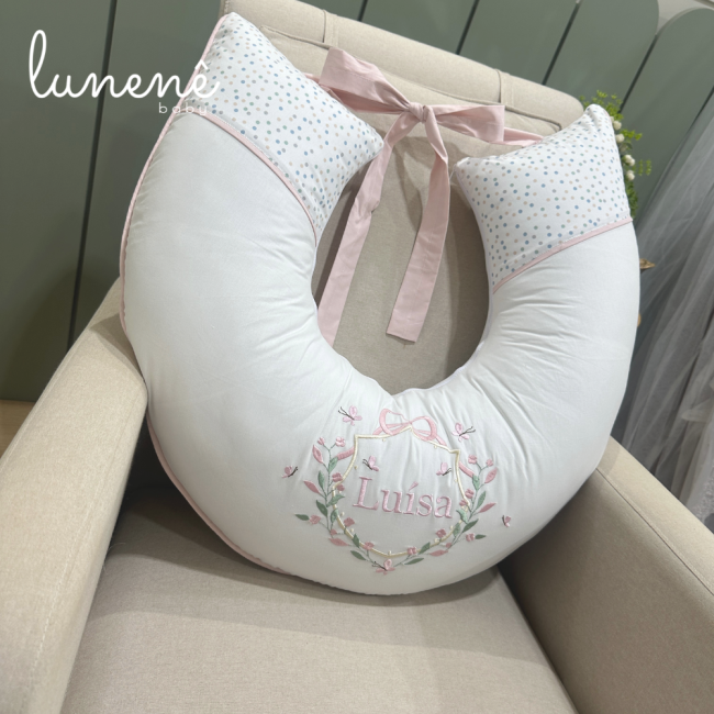 Almofada de Amamentação Poá Colorido 200 Fios 4546