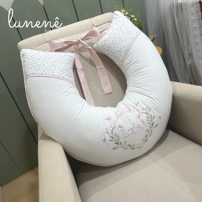 Almofada de Amamentação Poá Colorido 200 Fios 4546