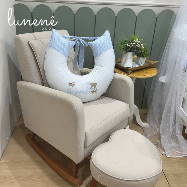 Almofada de Amamentação Ursinho Aviador 200 Fios 4563