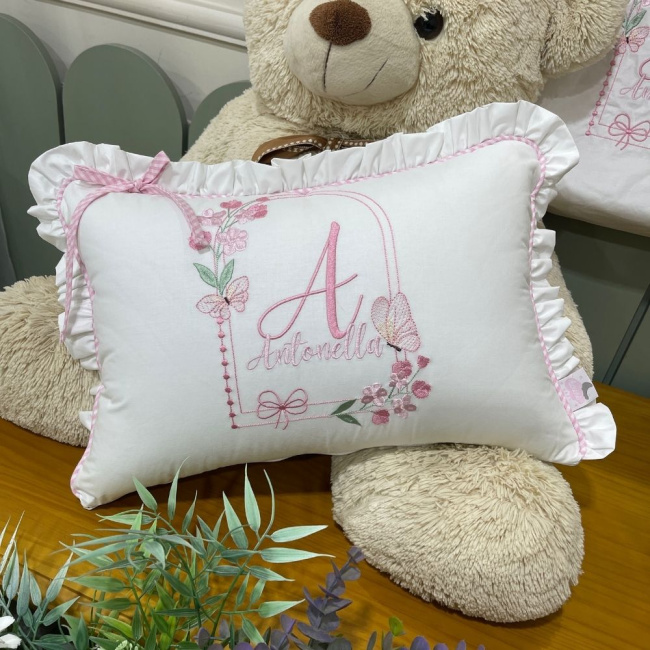 Almofada Personalizada Borboletas 200 Fios 4511