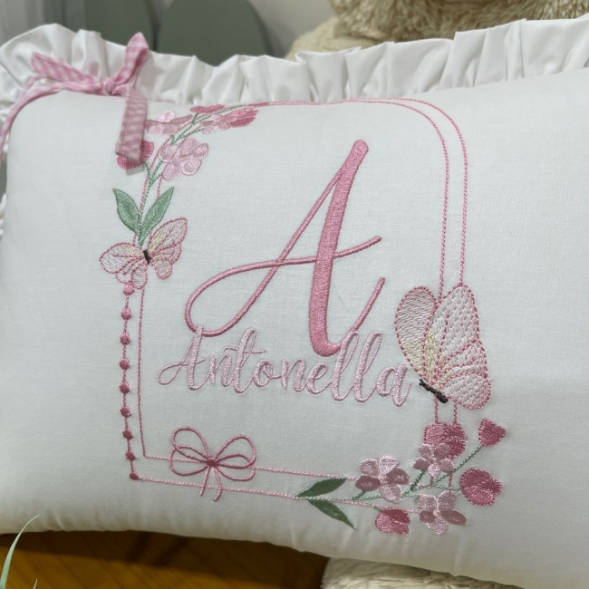 Almofada Personalizada Borboletas 200 Fios 4511