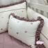 Almofada Decorativa Cute Baby Mini Corações Terracota 140 Fios