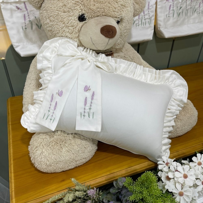 Almofada Decorativa Laço Lavanda Baby 400 Fios 4499