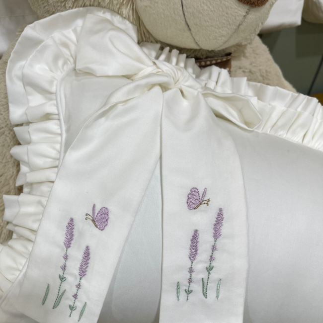 Almofada Decorativa Laço Lavanda Baby 400 Fios 4499