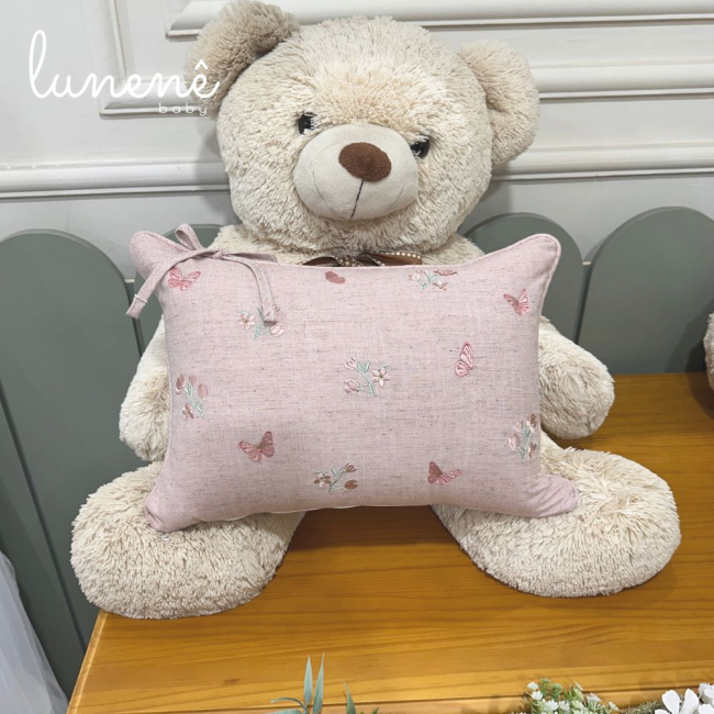 Almofada Decorativa Linho Baby Rose 200 Fios 4581