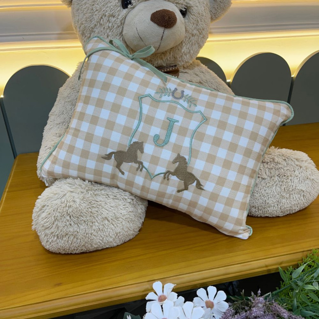 Almofada Decorativa Lunenê Baby Inicial J 9099