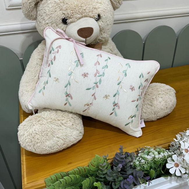 Almofada Decorativa Percal Linho Rose 200 Fios
