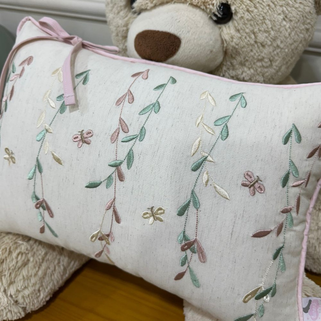 Almofada Decorativa Percal Linho Rose 200 Fios