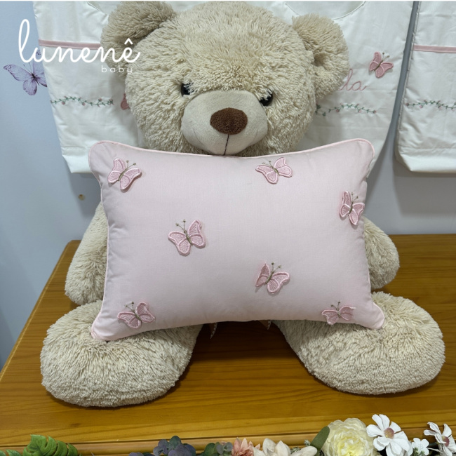 Almofada Decorativa Rose Jardim das Borboletas Antonela 4684