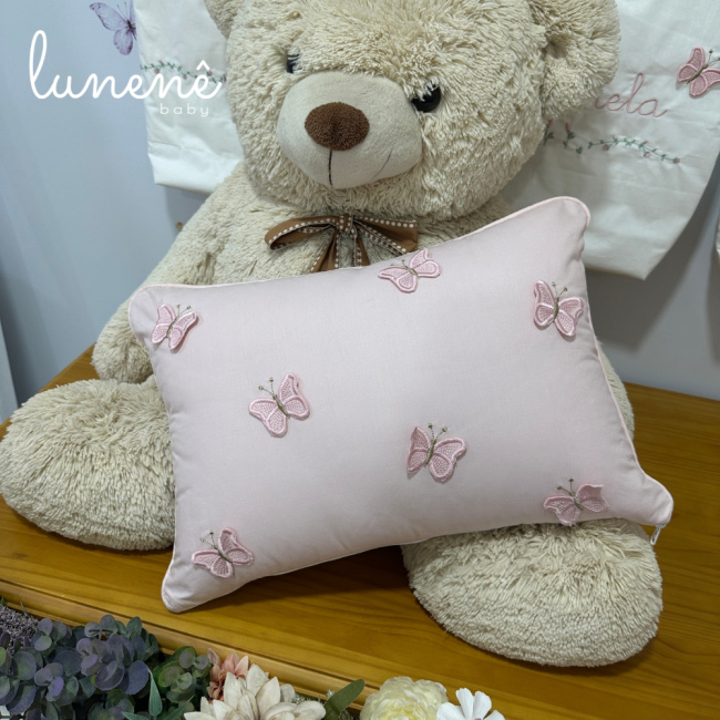 Almofada Decorativa Rose Jardim das Borboletas Antonela 4684