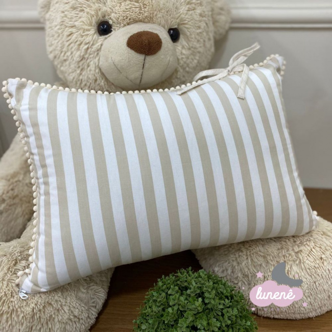 Almofada Lister Baby Decorativa Listrada 200 Fios