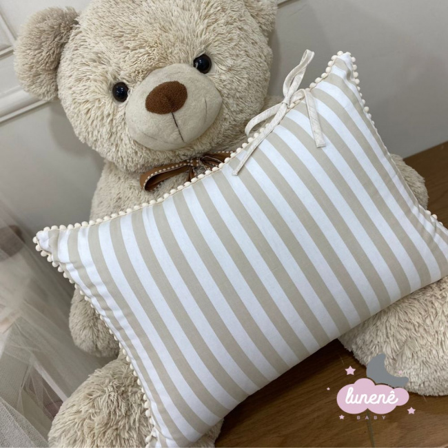Almofada Lister Baby Decorativa Listrada 200 Fios