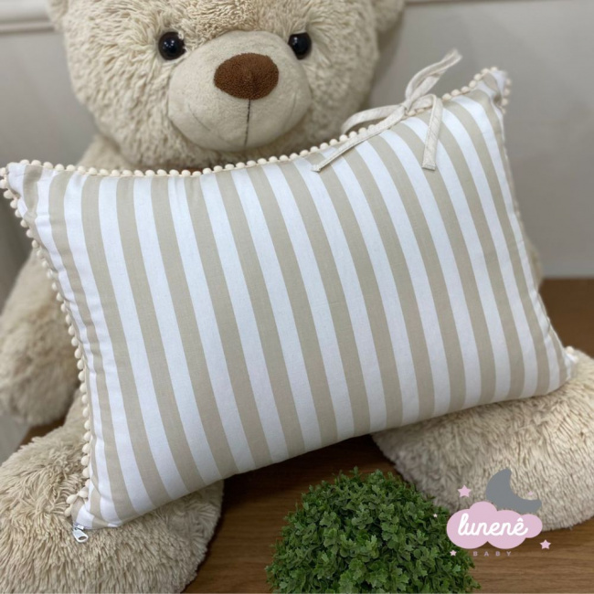 Almofada Lister Baby Decorativa Listrada 200 Fios