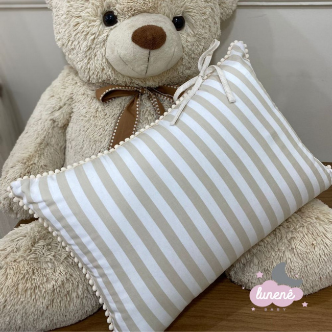 Almofada Lister Baby Decorativa Listrada 200 Fios