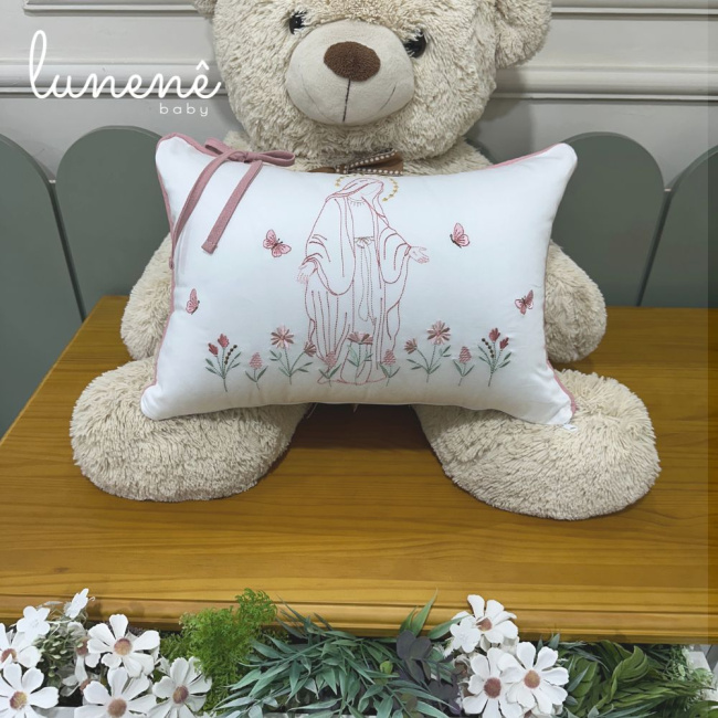 Almofada Lunenê Baby Nossa Senhora Jardim 400 Fios 4585