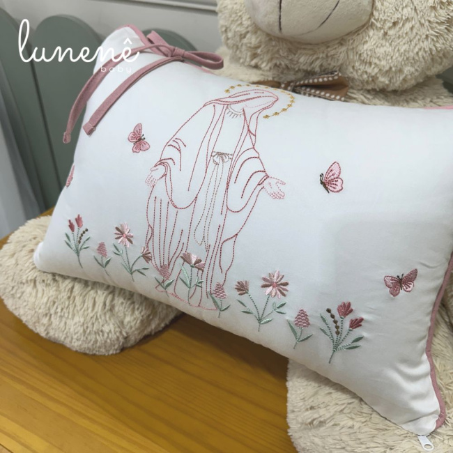 Almofada Lunenê Baby Nossa Senhora Jardim 400 Fios 4585