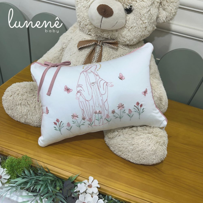 Almofada Lunenê Baby Nossa Senhora Jardim 400 Fios 4585