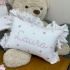 Almofada Personalizada Borboletas Rose Laura com Nome do Bebê