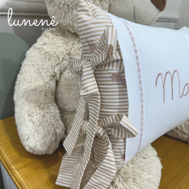 Almofada Personalizada Cerejinha Caqui 200 Fios 4575