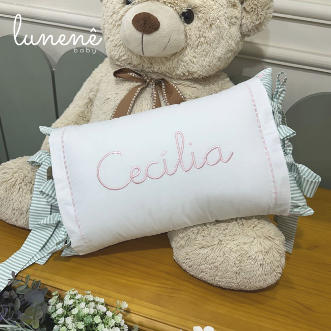 Almofada Personalizada Cerejinha Verde 200 Fios 4574