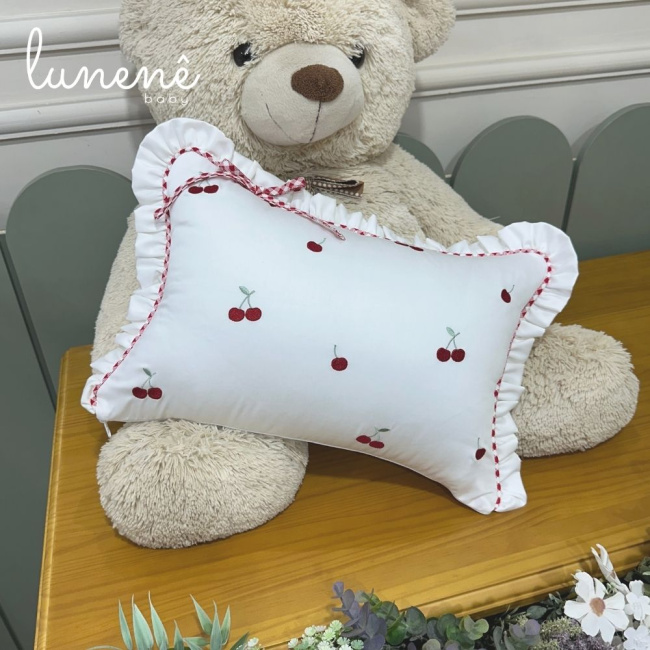 Almofada Decorativa Cerejinha Vermelha 400 Fios 4372