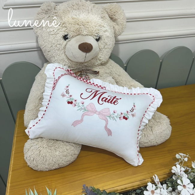 Almofada Personalizada Cerejinha Vermelha 400 Fios 4372