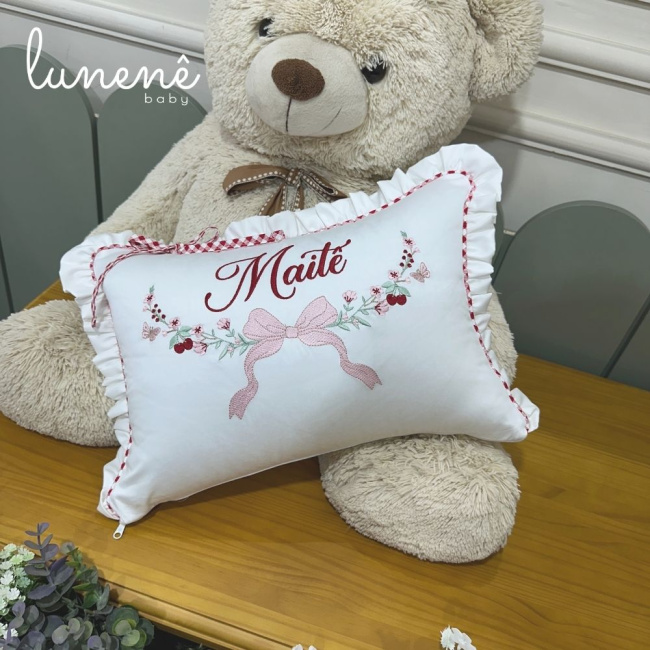 Almofada Personalizada Cerejinha Vermelha 400 Fios 4372