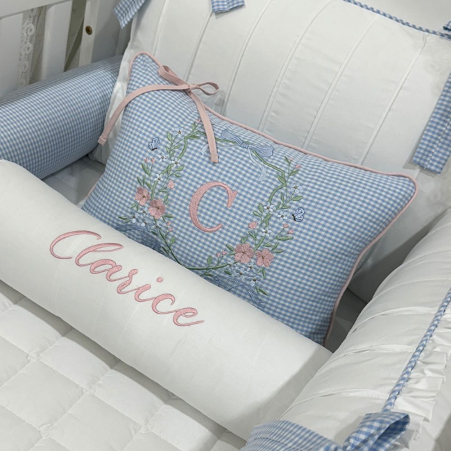 Almofada Personalizada Chess Xadrez Azul 200 Fios 4521