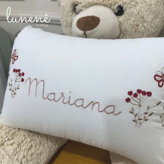 Almofada Personalizada Floral Mariana 200 Fios 4570