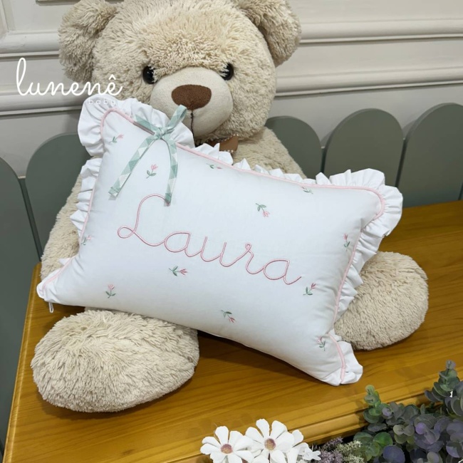 Almofada Personalizada Floral Rose 160 Fios 4632
