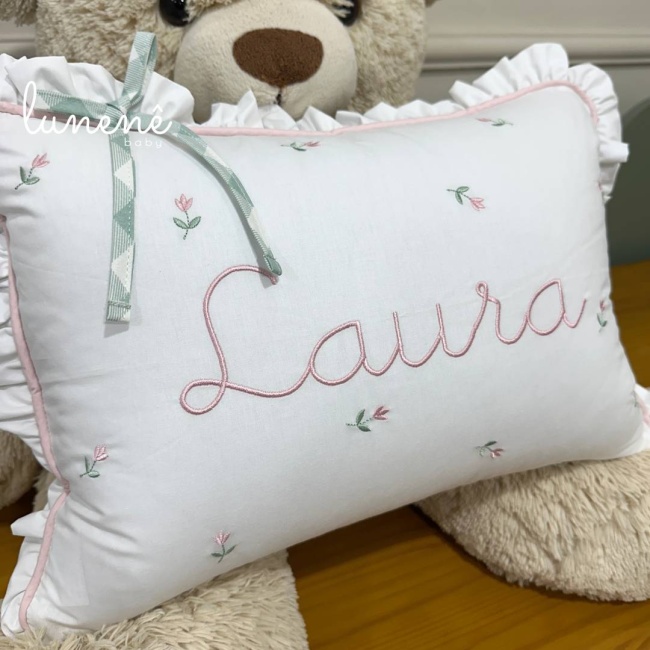Almofada Personalizada Floral Rose 160 Fios 4632