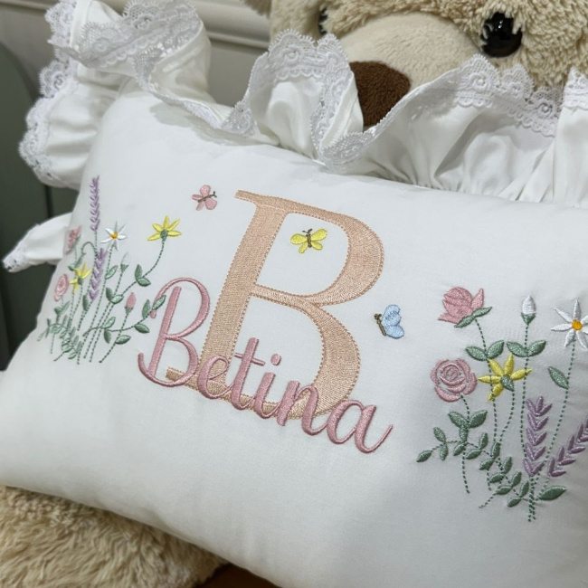 Almofada Personalizada Flores Rose 400 Fios 4517