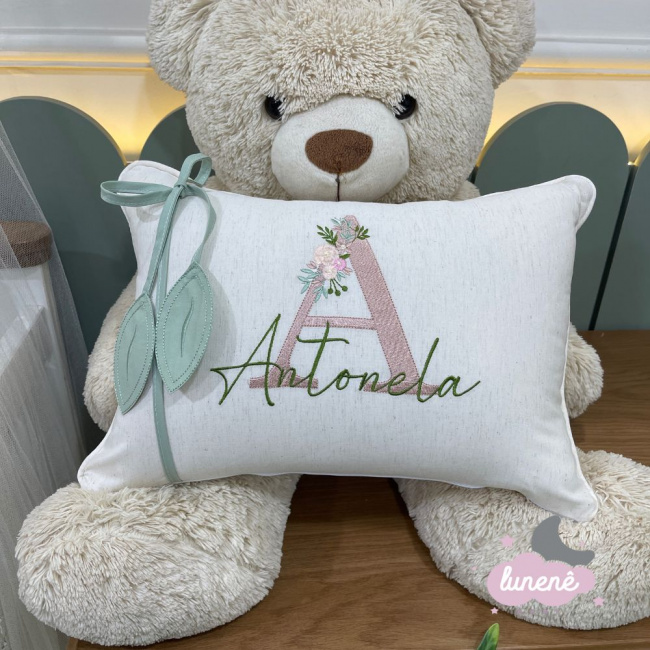 Almofada Personalizada Folhas Baby