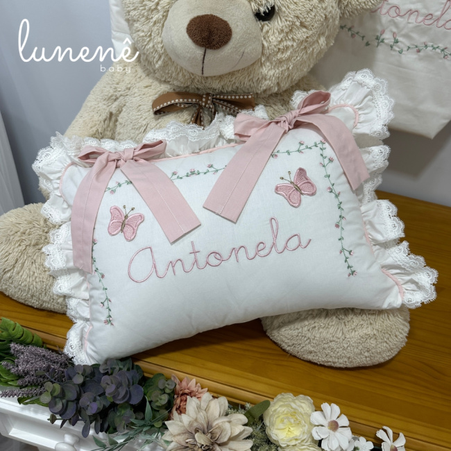 Almofada Personalizada Jardim das Borboletas Antonela 4684