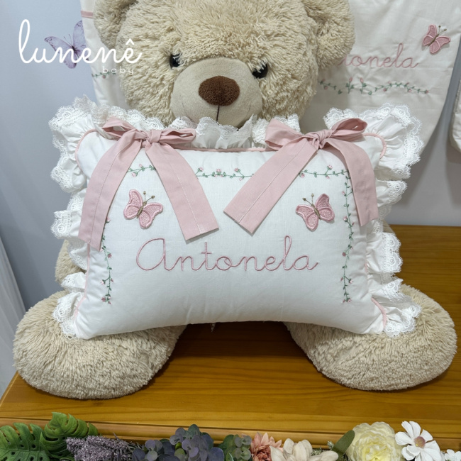 Almofada Personalizada Jardim das Borboletas Antonela 4684