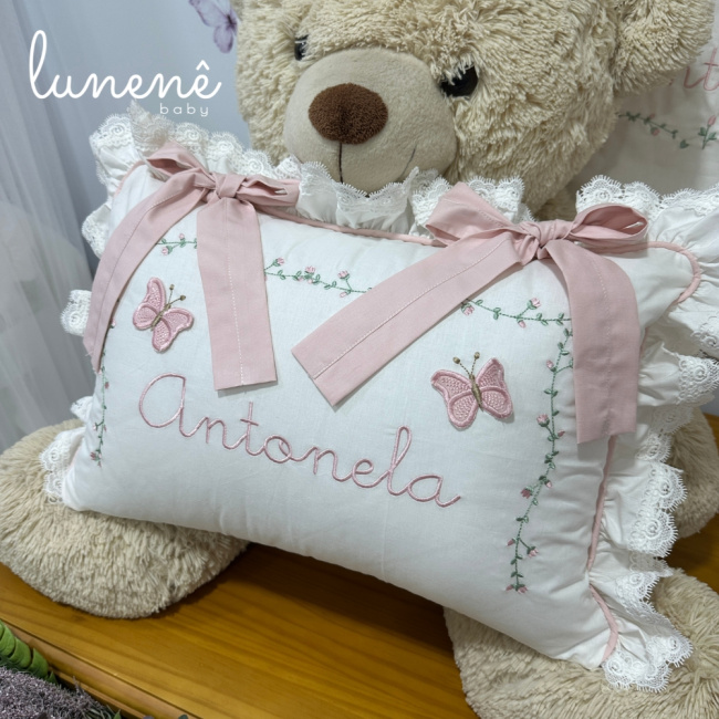 Almofada Personalizada Jardim das Borboletas Antonela 4684
